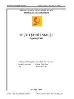 Báo cáo thực tạp quản trị kinh doanh: Xây dựng văn hóa doanh nghiệp để nâng cao hiệu quả hoạt động sản xuất kinh doanh tại công ty TNHH Đại Hãn.