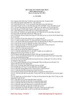 Đề cương bệnh lý học thú y 1(nguồn Đinh Công Trưởng)