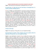 TOPICS FOR SPEAKING OF GIFTED STUDENTS 2012 2013
