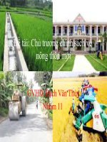 Chủ trương chính sách về nông thôn mới