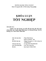 Nghiên cứu ảnh hưởng của biến đổi khí hậu đến đất nuôi trồng thủy sản và giải pháp thích ứng trên địa bàn xã hương phong  thị xã hương trà  tỉnh thừa thiên huế 