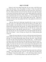 Thiết kế hệ thống chưng luyện liên tục hỗn hợp ethanol   nước bằng tháp mâm xuyên lỗ 