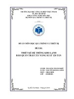 268047986 thiết kế hệ thống kho lạnh bảo quản trai cay năng suất 120 tấn 