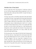 Triết lý kinh doanh của công ty cổ phần trung nguyên 