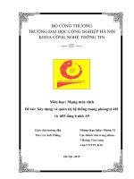 Xây dựng và quản trị hệ thống mạng phòngvà 601 và  605 tầng 6 nhà A9