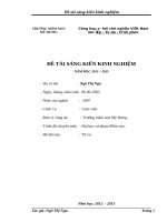Sáng kiến kinh nghiệm một số biện pháp giúp trẻ 5 6 tuổi học tốt hoạt động làm quen chữ cái trong trường mầm non mỹ hưng 