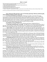 đề cương ôn tập Marketing Ngân hàng