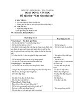 Giáo án mầm non làm quen văn học chủ đề em yêu nhà em