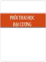 PHÔI THAI HỌC ĐẠI CƯƠNG