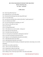 Đề cương dịch tễ học thú y(nguồn Đinh Công Trưởng)