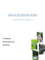 Bài giảng đánh giá tác động môi trường