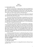 Đánh giá tình hình quản lý và sử dụng đất tại thị xã hương trà, tỉnh thừa thiên huế 