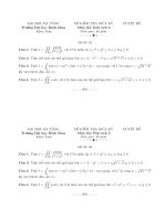 đề thi giữa kì môn giải tích 2 BKDN 11 7618
