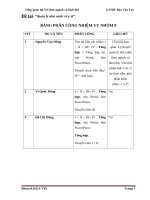 Quán lý nhà nước về y tế Môn học tổng quan vùng lãnh thổ.