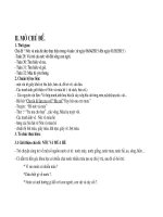 Giáo án mầm non chủ đề nước và mùa hè