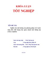 Nghiên cứu ảnh hưởng của phương pháp xử lý nước nóng đến chất lượng bảo quản chanh tươi không hạt (citrus latifolia) 