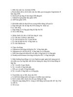 ĐỀ THI SINH LÝ 1, THẬN