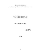 Giáo trình khoa học đất cơ bản  phần 1