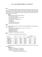 bài tập nguyên lý thống kê kinh tế