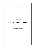 Bài giảng vi sinh vật đại cương
