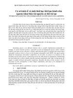 cơ sở kinh tế và sinh thái học khi ban hành quota khai thác tài nguyên có thể tái tạo