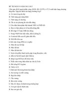 ĐỀ THI NỘI Y4 NĂM 2012