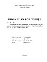 Nghiên cứu kĩ thuật nhân giống và chăm sóc cây con ba kích tím (morinda offcinalis how) có xuất xứ thừa thiên huế tại vùng cát nội đồng tỉnh thừa thiên huế 