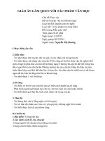 Giáo án làm quen với tác phẩm văn học sự tích khoai lang