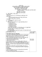 Giáo án hoạt động nhận thức về nghề giáo viên