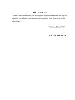 Luận văn thạc sỹ kế toán 2015 Hoàn thiện tổ chức công tác kế toán tại công ty TNHH MTV Vật tư và XNK Hóa Chất  thuộc Tập đoàn Hoá Chất Việt Nam