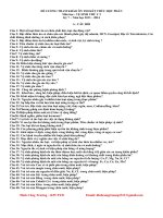 Đề cương vệ sinh thú y 2(nguồn Đinh Công Trưởng)