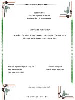 Nghiên cứu nhu cầu học marketing online của sinh viên huế cho học viện marketing online 