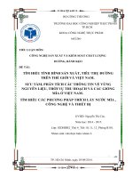 TÌM HIỂU TÌNH HÌNH SẢN XUẤT, TIÊU THỤ ĐƯỜNGTRÊN THẾ GIỚI VÀ VIỆT NAM