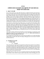 CHÍNH SÁCH lãi SUẤT của NHTW từ SAU KHI GIA NHẬP WTO đến NAY 