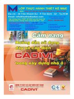 cẩm nang hướng dẫn sử dụng dây và cáp điện cadm trong xây dựng nhà ở