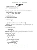 SENTENCES các cấu trúc câu cơ bản trong tiếng anh... Kem