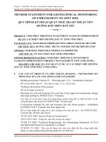 QUY TRÌNH KỸ THUẬT QUAN TRẮC ĐỊA KỸ THUẬT NỀN ĐƯỜNG ĐẮP TRÊN ĐẤT YẾU