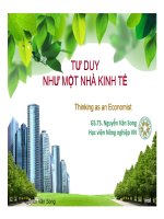 tư duy như một nhà kinh tế
