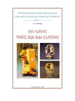 Bài giảng trắc địa đại cương   tài liệu, ebook, giáo trình