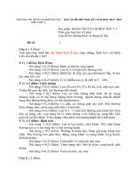 Đáp án đề thi Bệnh truyền nhiễm H P2 (Huu Anh lan 2)