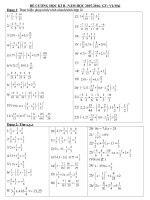 Đề cương ôn tập học kì II môn toán 6