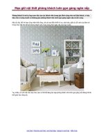 Mẹo giữ nội thất phòng khách luôn gọn gàng ngăn nắp