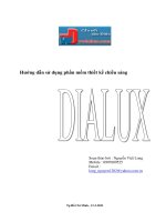 Hướng dẫn sử dụng phần mềm thiết kế chiếu sáng Dialux