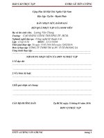 Báo cáo thực tập tại Công ty TNHH Thương mại và Dịch vụ ô tô Hoàng Sa