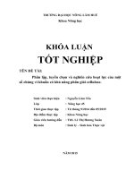 Thuong phân lập, tuyển chọn vi khuẩn vùng rễ lạc ở thừa thiên huế đối kháng với nấm sclerotium rolfsii và kích thích sinh trưởng lạc 