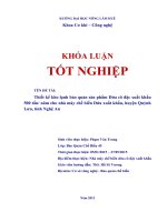 Thiết kế kho lạnh bảo quản sản phẩm dứa cô đặc xuất khẩu 500 tấn năm cho nhà máy chế biến dứa xuất khẩu, huyện quỳnh lưu, tỉnh nghệ an 