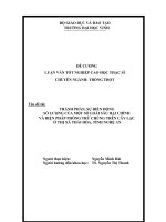 THÀNH PHẦN, SỰ BIẾN ĐỘNG  SỐ LƯỢNG CỦA MỘT SỐ LOÀI SÂU HẠI CHÍNH  VÀ BIỆN PHÁP PHÒNG TRỪ CHÚNG TRÊN CÂY LẠC  Ở THỊ XÃ THÁI HÒA, TỈNH NGHỆ AN