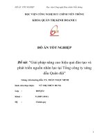 Đồ án tốt nghiệp giải pháp nâng cao hiệu quả đào tạo và phát triển nguồn nhân lực tại tổng công ty xăng dầu quân đội 