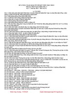 Đề cương truyền nhiễm I(nguồn Đinh Công Trưởng)