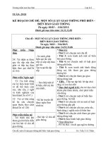 Mầm non sao mai một số luật giao thông phổ biến và biển báo giao thông